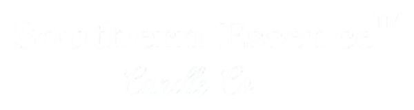 Southern Essence Candle Co logo with serif and script fonts on transparent background
