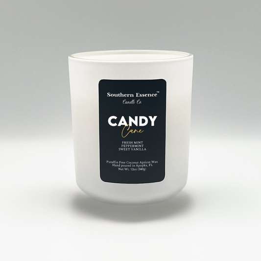 Candy Cane Candle | Coco Apricot Wax & Wood Wick