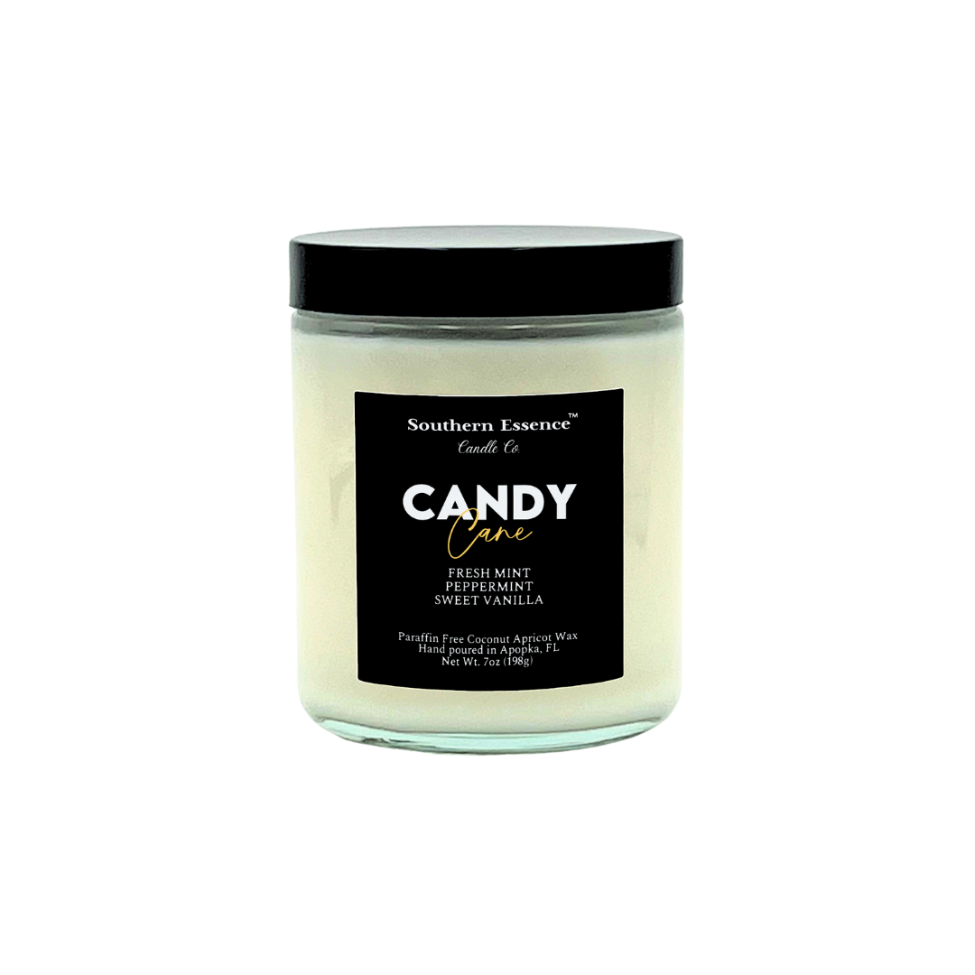 Candy Cane Candle | Coco Apricot Wax & Wood Wick